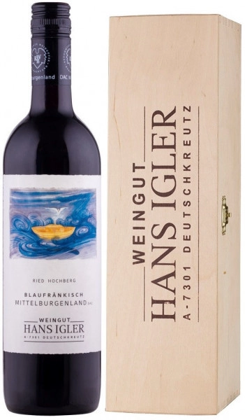 Вино Blaufrankisch Hochberg Mittelburgenland DAC gift in box  2018 1500 мл