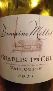 Вино Domaine Millet Vaucoupin Chablis Premier Cru    2018 750 мл
