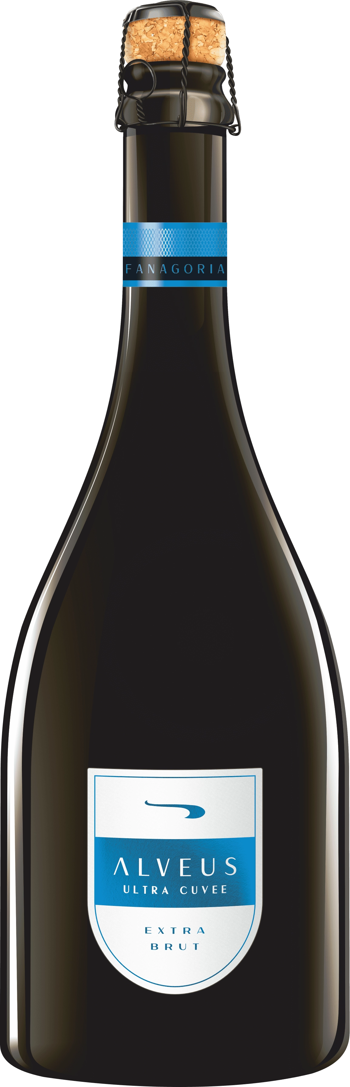 Игристое вино Фанагория Alveus Ultra Cuvee    Альвеус Ультра Кюве белое экстра брют  2022  750 мл  12%