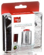 Охладительная рубашка  VacuVin Active Cooler Can Silver J-Hook  для емкостей 0,33л, цвет: серебристая, блистер