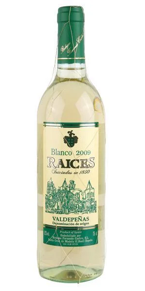 Вино Raices Blanco, Valdepenas DO, Bodegas Fernardo Castro Райсес Бланко, Вальдепеньяс DO, Бодегас Фернандо Кастро, 2014