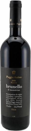 Вино  Poggio Antico  Brunello di Montalcino Riserva    2015 750 мл