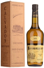 Кальвадос Calvados Pierre Huet  Fine Pays d'Auge  gift box 700 мл