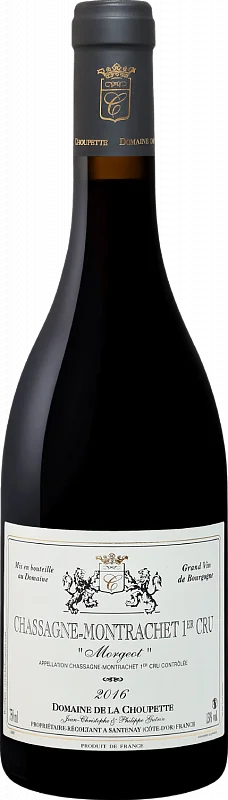 Вино  Domaine De La Choupette  Chassagne Montrachet  1er Cru  AOС  Домен де ля Шупетт Шассань-Монраше Премьер Крю  2018  750 мл