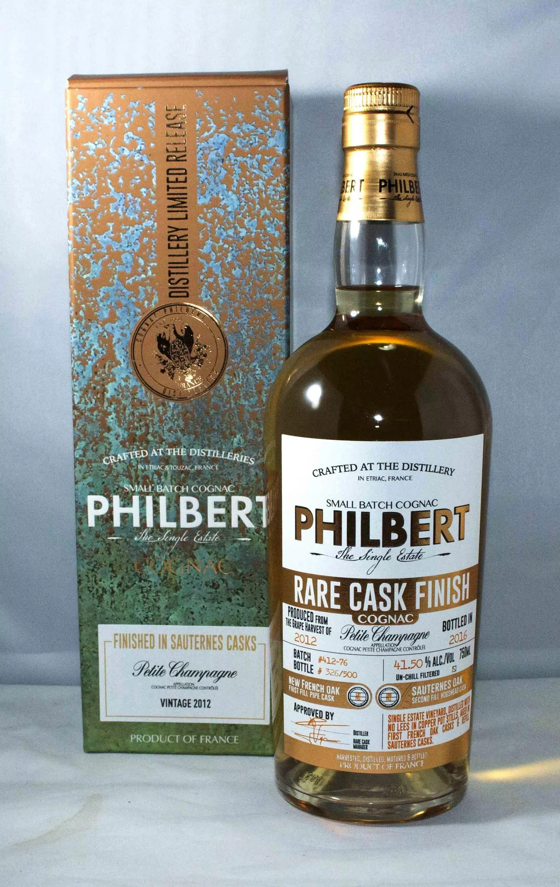Коньяк  Philbert Rare Cask Finish Grand Campagnes Фильбер Рэр Каск Финиш Гран Шампань  в подарочной упаковке  700 мл