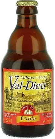 Пиво Val-Dieu  Triple Валь-Дье  Трипль стекло 330 мл