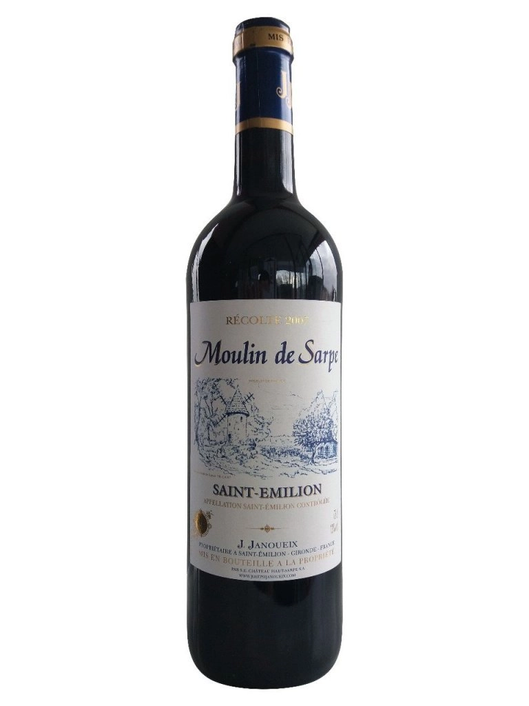 Вино   Moulin de Sarpe Saint-Emilion  Мулен де Сарп Сент Эмильон  750 мл