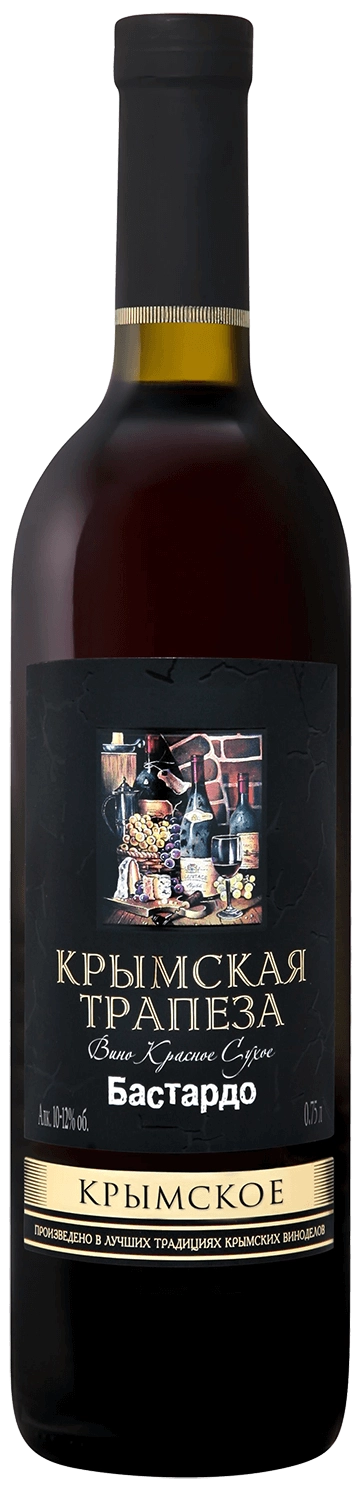 Вино  Крымская трапеза Бастардо  Олимп 750 мл