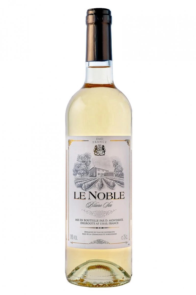 Вино Les Domaines Montariol Degroote Le Noble de France   Ле Домэн Монтариоль Ле Нобль де Франс Блан сухое 750 мл