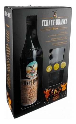 Настойка Fernet-Branca gift box with 2 shots  500 мл