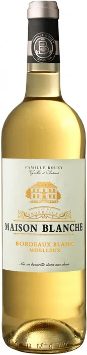 Вино  Maison Blanche Bordeaux Blanc Semi Sweet  Мезон Бланш Бордо Блан полусладкое 750 мл