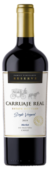 Вино  Carruaje Real Merlot Reserve Single Vineyard  2019  750 мл 13,5%