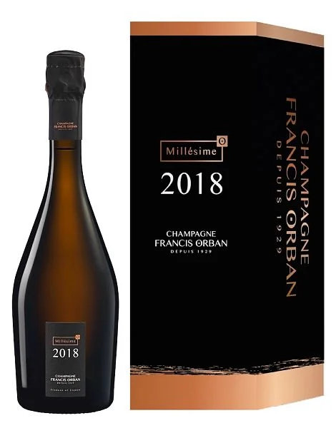 Шампанское Francis Orban Millesime 2018 Extra Brut gift box  750 мл