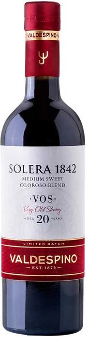 Херес Valdespino Oloroso Solera  1842  500 мл