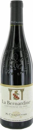 Вино Chateauneuf-du-Pape La Bernardine AOC 2021 750 мл 13,5%