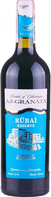 Вино Az-Granata  Rubai Cabernet Sauvignon  Рубаи Каберне Совиньон750 мл