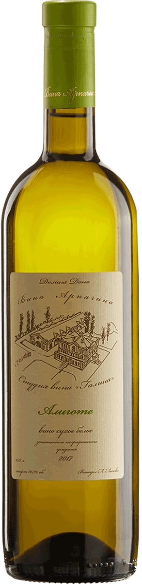 Вино  Студия вина " Галина "  Вина Арпачина ЗНМП   Алиготе  2018  750 мл