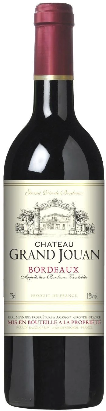 Вино Chateau Grand Jouan, Bordeaux, 2012/Шато Гран Жуан, Бордо 2012 750 мл