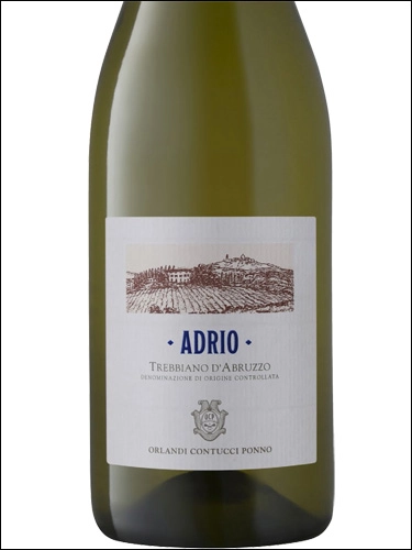 Вино  Orlandi Contucci Ponno   Adrio  Trebbiano d'Abruzzo  2017  750 мл