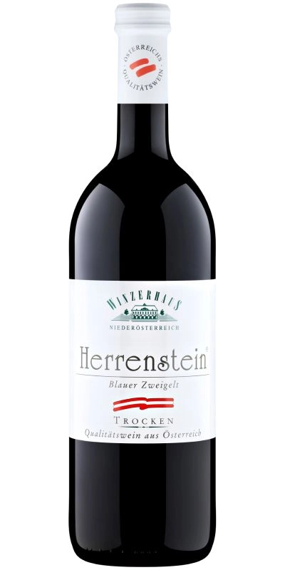 Вино   Lenz Moser Blauer Zweigelt trocken Herrenstein   Niederösterreich Qualitätswein  1000 мл  12,5%