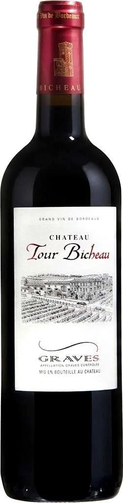 Вино Chateau Tour Bicheau Rouge Graves AOC Шато Тур Бишо Руж 2014 750 мл