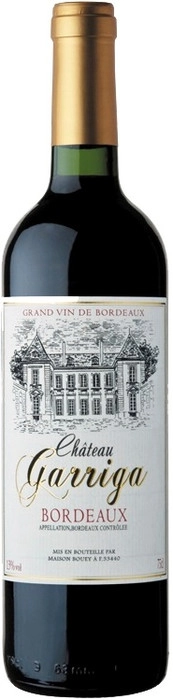 Вино Chateau Garriga Bordeaux AOC red dry  750 мл
