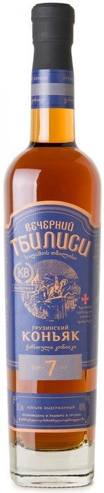 Коньяк Вечерний Тбилиси 7-летний 500 мл