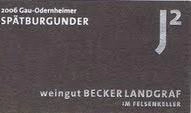 Вино Weingut Becker-Landgraf  Gau-Odernheimer  SpatburgunderTrocken  Rheinhessen  Вайнгут Бекер Ландграф Шпетбургундер  Рейнхессен  2016 750 мл