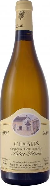 Вино Domaine Jean et Sebastien Dauvissat, Chablis Saint Pierre,  Шабли Сен Пьер, 2007, 0.75 л