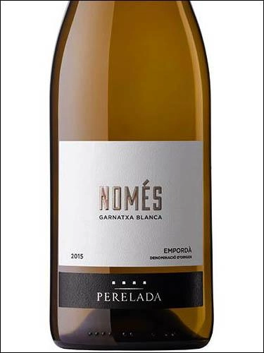 Вино Cavas del Castillo de Perelada Perelada Nomes Garnatxa Blanca Emporda DO 2019 750мл