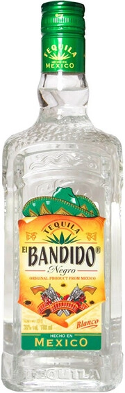Текила  El Bandido Negro  Blanco  700 мл