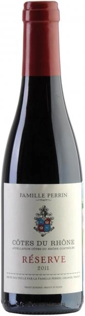 Вино Perrin et Fils Perrin Reserve Cotes du Rhone AOC Rouge Перрэн Резерв Кот дю Рон 2017 375 мл