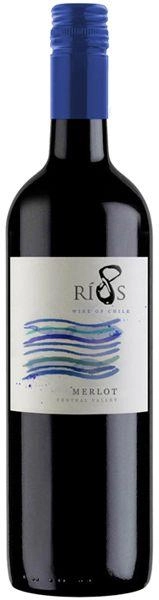Вино "8 Rios" Merlot  2018 750 мл