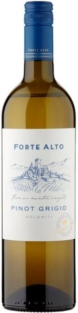 Вино Mezzacoronа Forte Alto Pinot Grigio Dolomiti IGT Медзакорона Форте Альто Пино Гриджио Доломити 2019 750 мл