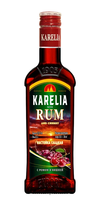 Настойка сладкая Карелия с Ромом и Вишней  500 мл