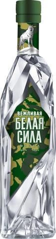 Водка Белая Сила Вежливая в тубе 500 мл