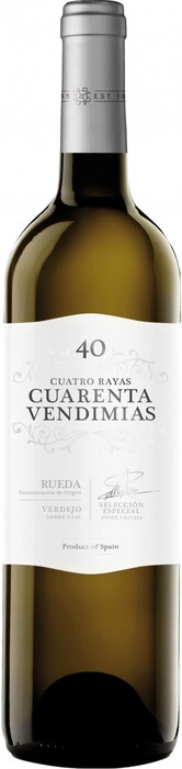 Вино Cuatro Rayas Cuarenta Vendimias Verdejo  Rueda DO  2021  750 мл  