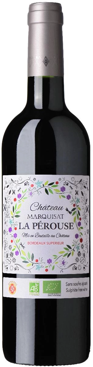 Вино  Chateau Marquisat La Perouse, Bordeaux Superieur AOC Шато Маркиза Ла Перуз, Бордо Сюпериор  2017 750 мл