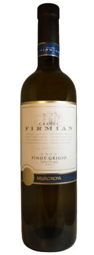 Вино Mezzacorona Castel Firmian Pinot Grigio Trentino DOC Медзакорона Кастель Фирмиан Пино Гриджо Трентино 2019 750 мл