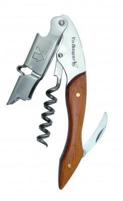 Штопор двухуровневый, бамбуковая накладка, Vin Bouquet 2 Level Bamboo Corkscrew