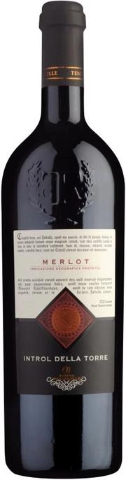 Вино красное сухое Valleselle, "Introl della Torre" Merlot del Veneto,  Валлеселле, "Интроль делла Торре" Мерло дель Венето 2018 750 мл