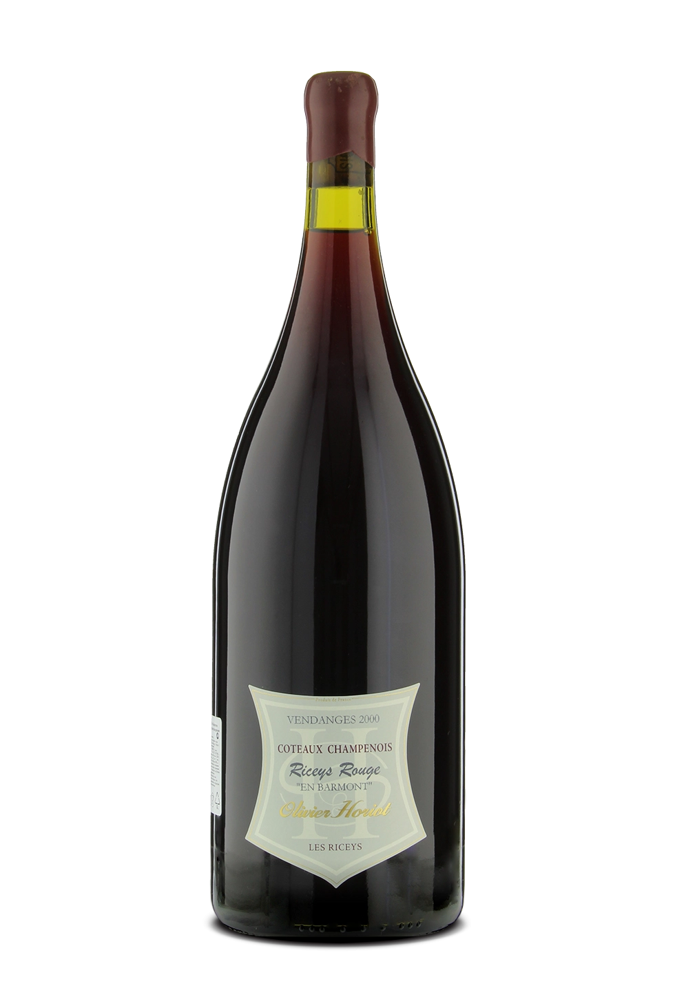 Вино Olivier Horiot En Barmont Riceys Rouge Coteaux Champenois AOC Оливье Орио Ан Бармон Рисе Руж Кото Шампенуа 2000 1500 мл