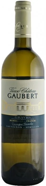 Вино Vieux Chateau Gaubert Graves Blanc, Bordeaux AOC, Вьё Шато Гобер Грав Блан, 2011