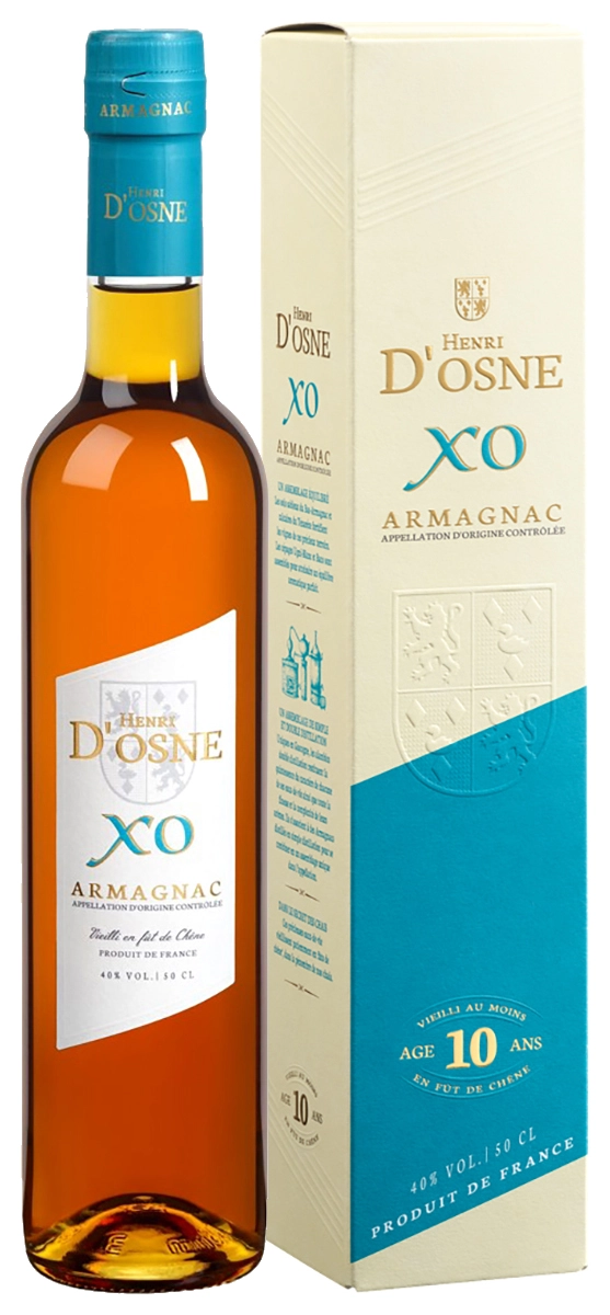 Арманьяк   Henri d’Osne  XO  gift box  500 мл