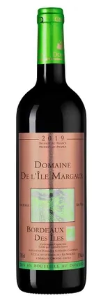 Вино Domaine de l'Ile Margaux Bordeaux des Iles Bordeaux Superieur AOC 2019 750 мл 13,5%