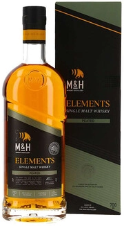 Виски M&H  Elements Peated gift box  700 мл