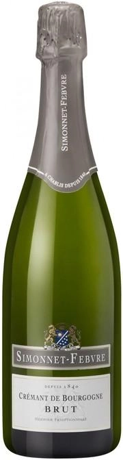 Игристое вино Simonnet-Febvre Cremant de Bourgogne Brut Blanc  2017 750 мл