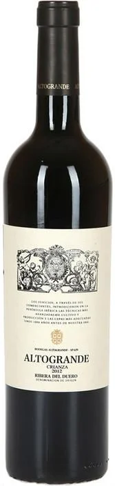 Вино Bodegas Altogrande Crianza Ribera del Duero DO Бодегас Алтогранде Крианса 2012 750 мл