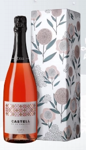 Игристое вино Castell de la Comanda Cava Rosat DO gift box 750 мл