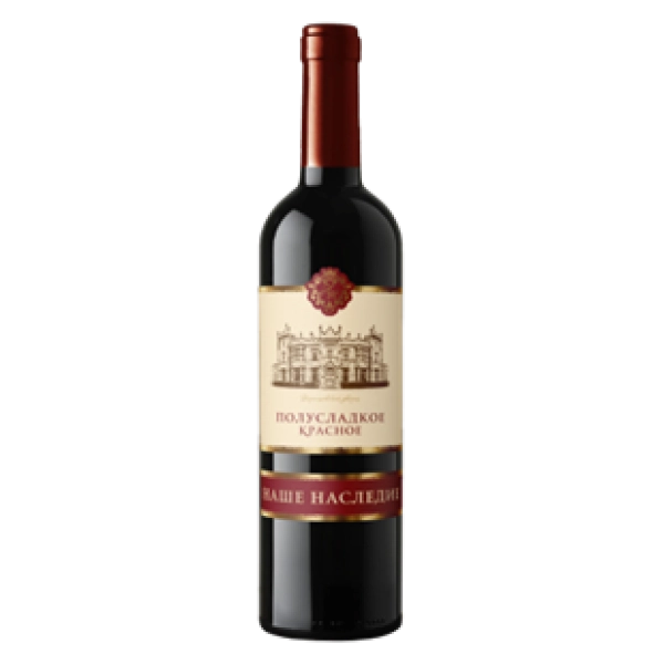 Вино Наше Наследие  Красное полусладкое    750 мл